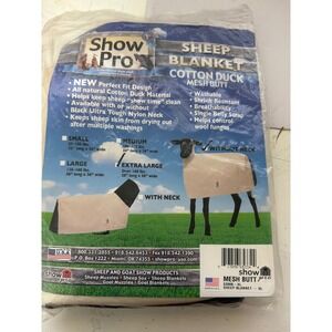 Show Pro Sheep Blanket Extra Large Cotton Duck Mesh Butt Without Neck SSMB-XL